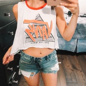 Vintage Neon-Vans Muscle Crop Top (Fits S-L)